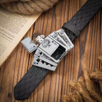 Men's Western-style Belt, Multi-functional Metal Buckle Self-defense Belt