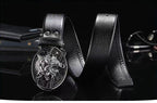 Men's Western-style Belt, Multi-functional Metal Buckle Self-defense Belt