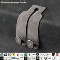 2-in-1 Suede Car Headrest Double Hooks Multi-Function Car Seat Back Organizer Hook for Bags, Purses, Water Bottles