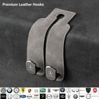 2-in-1 Suede Car Headrest Double Hooks Multi-Function Car Seat Back Organizer Hook for Bags, Purses, Water Bottles
