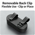 Car Sun Visor Glasses Case Detachable Clip-On Car Eyeglasses Holder for Most Vehicles