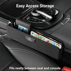 Car Seat Gap Filler Organizer, Multifunctional Center Console Gap Organizer Suitable for Storing Mobile Phones, Keys, and Cards