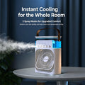 Portable Evaporative Air Cooler, Personal Mist Cooling Fan with 5 Spray Modes for Bedroom, Office, Dorm, Travel