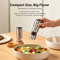 Electric Salt and Pepper Grinder, 5 Adjustable Coarseness Stainless Steel Pepper Mill