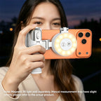 4-in-1 Magnetic Selfie Stick Tripod with Zoom Bluetooth Remote, Portable Mini Mag-Safe Phone Selfie Holder for Travel Selfie Video Recording