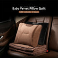 2-in-1 Car Pillow Quilt Blanket, Foldable Portable Car Travel Blanket for Driving Rest, Office Nap
