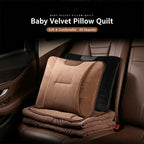 2-in-1 Car Pillow Quilt Blanket, Foldable Portable Car Travel Blanket for Driving Rest, Office Nap