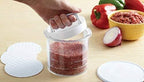 Hamburger Press Patty Maker - Non-Stick Burger Mold Shaper with Freezer Storage Container