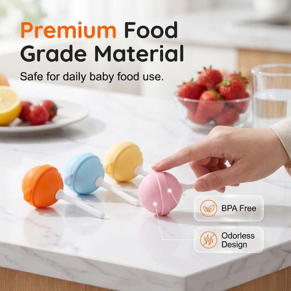 DIY Silicone Lollipop Popsicle Mold – Fun Spherical Ice Pop Maker for Homemade Frozen Treats