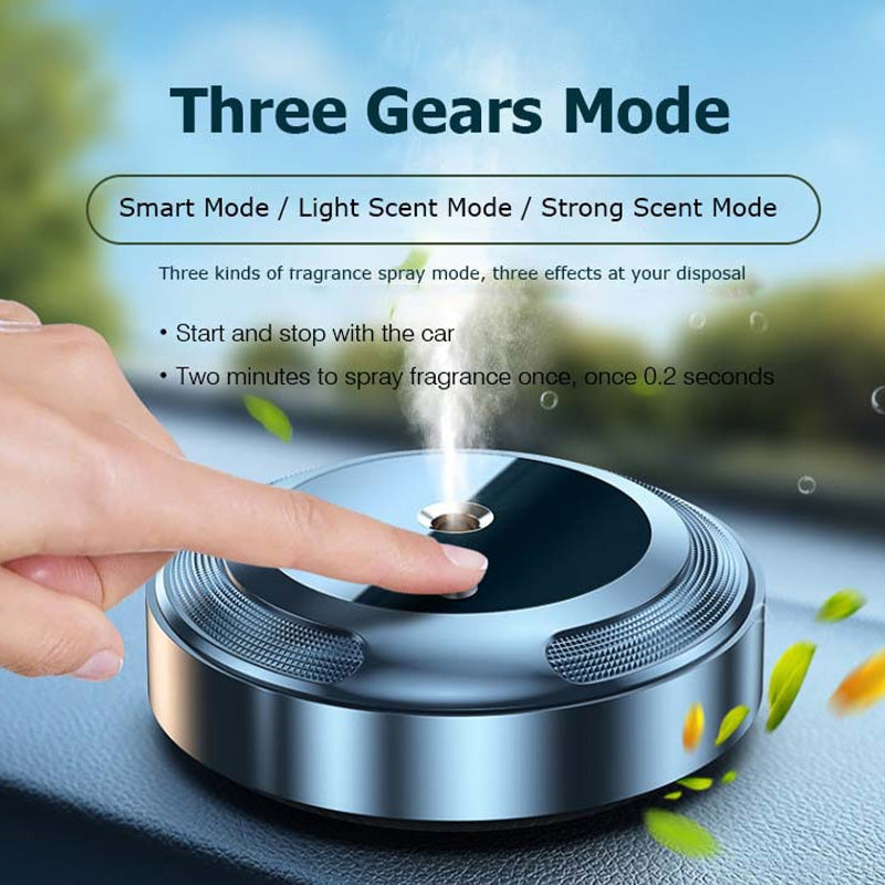 Smart Rechargeable Car Scent Diffuser  3 Gear Adjustable Mist Air Freshener for Vehicle Interior Odor Elimination