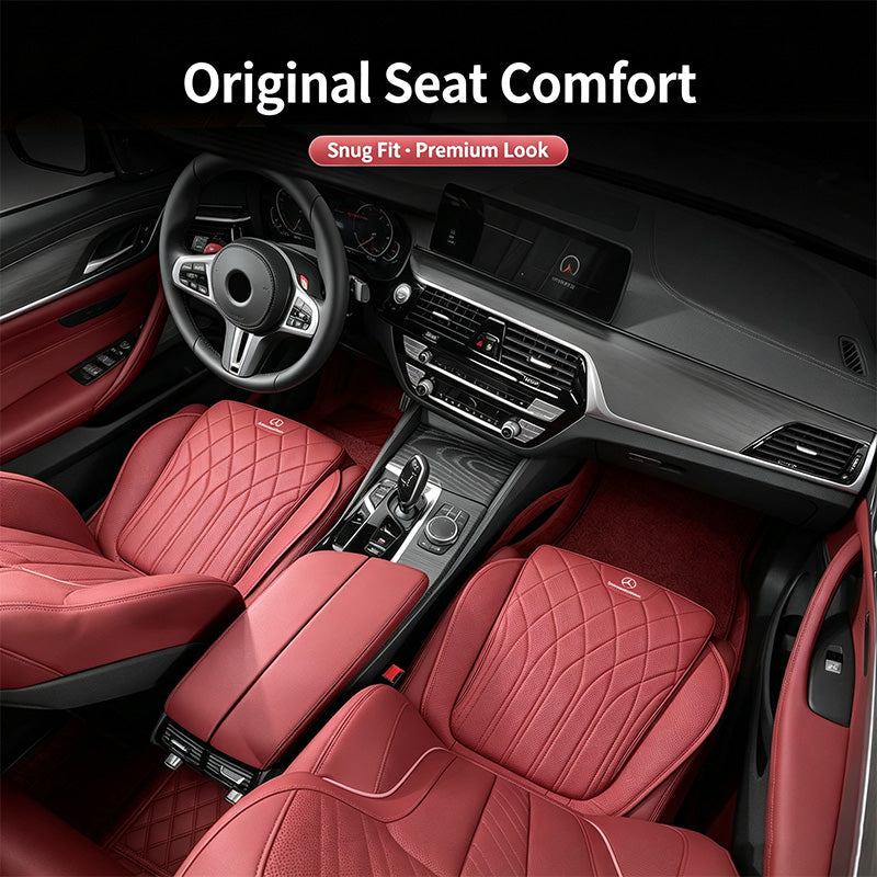 Luxury car seat cushion set, breathable perforated design, non-slip ergonomic seat covers, suitable for sedans and SUVs