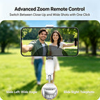 4-in-1 Magnetic Selfie Stick Tripod with Zoom Bluetooth Remote, Portable Mini Mag-Safe Phone Selfie Holder for Travel Selfie Video Recording