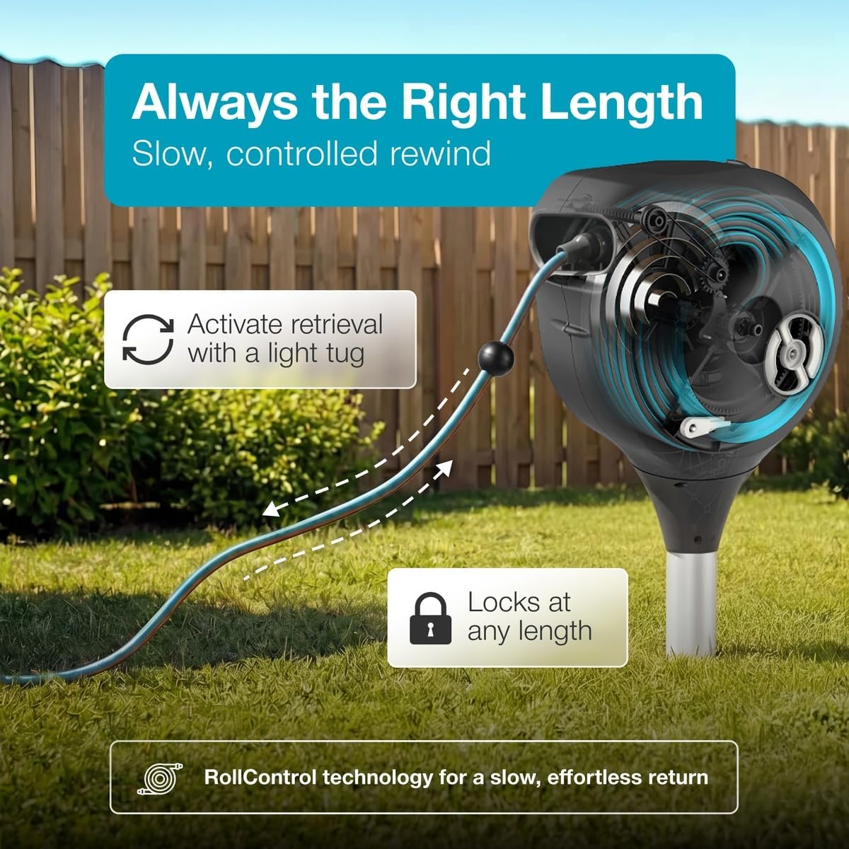 Automatic Retractable Garden Hose Reel