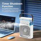 Portable Evaporative Air Cooler, Personal Mist Cooling Fan with 5 Spray Modes for Bedroom, Office, Dorm, Travel