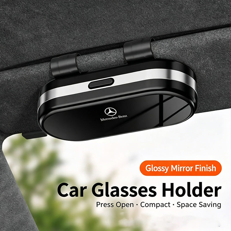 Car Sun Visor Glasses Case Detachable Clip-On Car Eyeglasses Holder for Most Vehicles