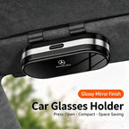 Car Sun Visor Glasses Case Detachable Clip-On Car Eyeglasses Holder for Most Vehicles