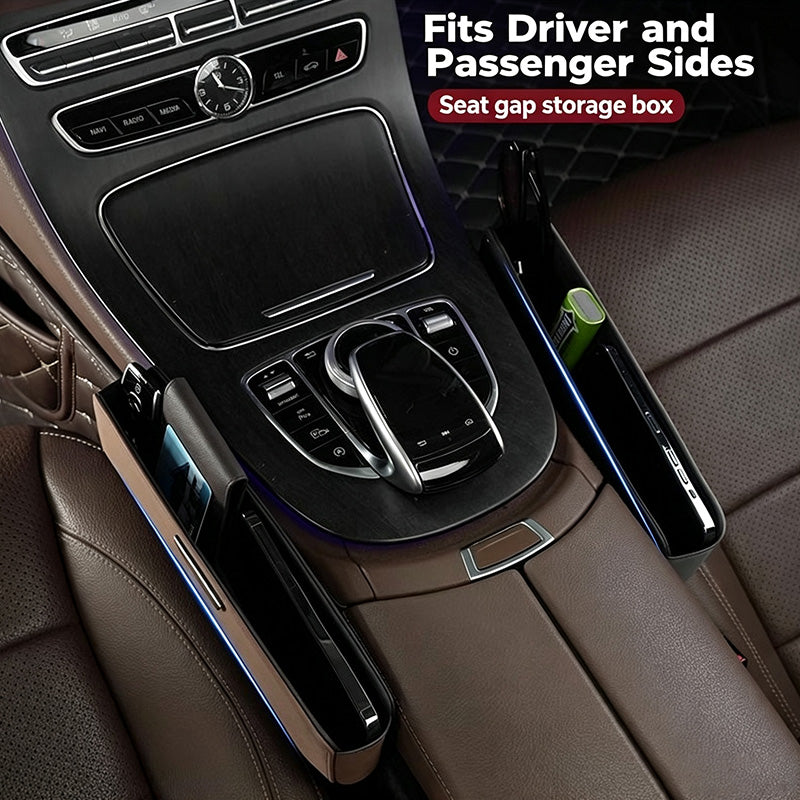 Car Seat Gap Filler Organizer, Multifunctional Center Console Gap Organizer Suitable for Storing Mobile Phones, Keys, and Cards