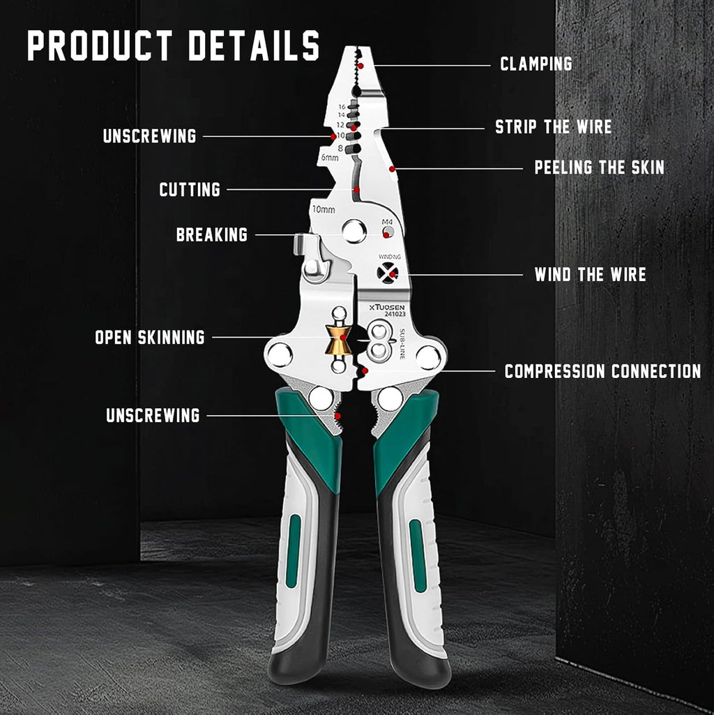 14 in 1 Multifunctional Wire Stripper Pliers Upgrade Version