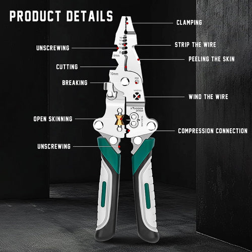 14 in 1 Multifunctional Wire Stripper Pliers Upgrade Version