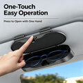Car Sun Visor Glasses Case Detachable Clip-On Car Eyeglasses Holder for Most Vehicles