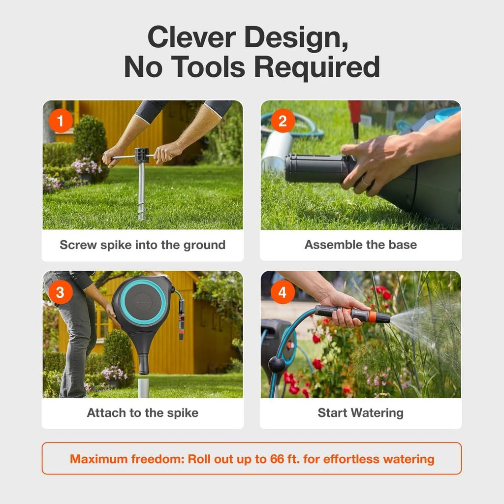 Automatic Retractable Garden Hose Reel