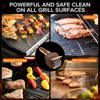 Electric Grill Brush for Outdoor Grill, Electric BBQ Grill Cleaner | Rechargeable Electric BBQ Grill Cleaning Stainless Steel Brush, Grill Scraper, BBQ Accessories Brown
