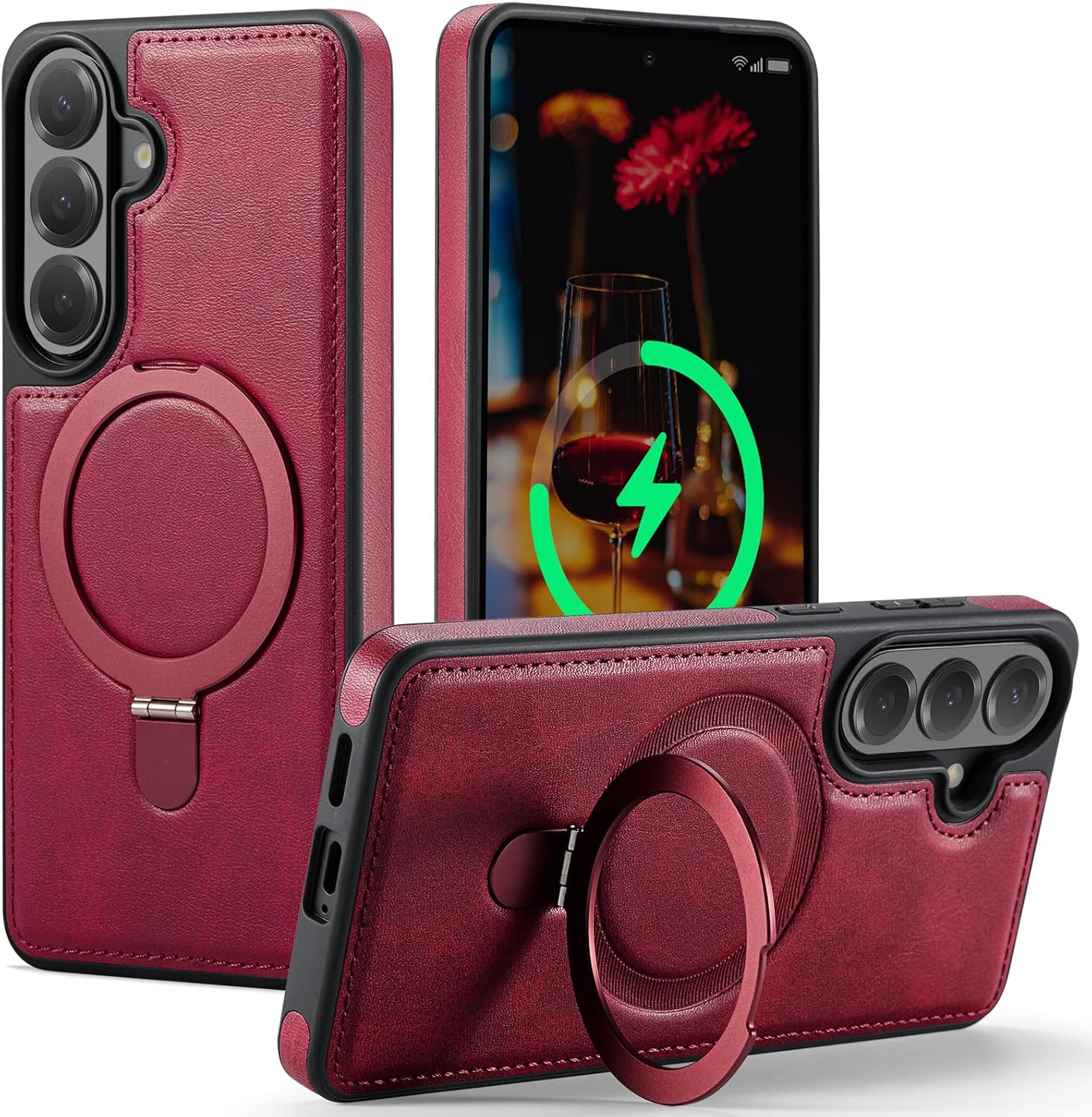 For Samsung Galaxy Case with Stand Compatible Magsafe