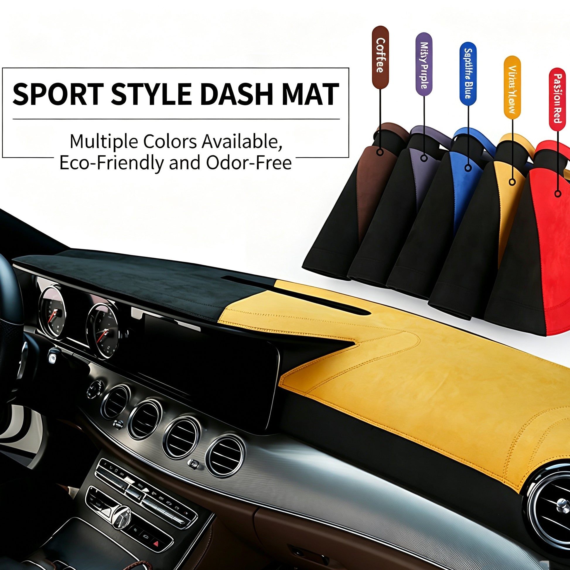 Custom Fit Dashboard Mat Cover For Sedan, Hatchback, MPV, Truck, SUV etc.