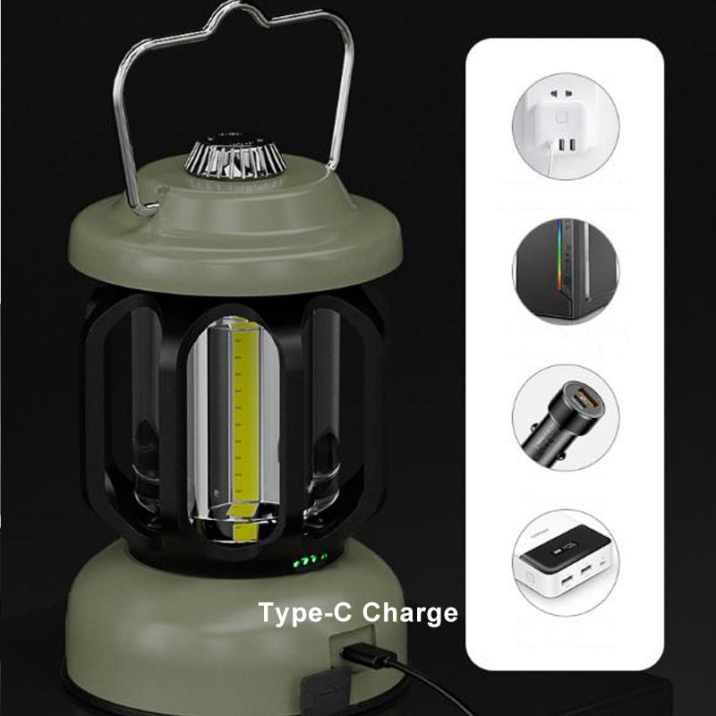 Horseshoe LED Dimmable Battery Camping Light With Hook