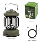 Horseshoe LED Dimmable Battery Camping Light With Hook