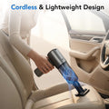 Portable Brushless-motor Car Vacuum Cleaner, Equipped with Multiple Nozzles