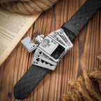 Men's Western-style Belt, Multi-functional Metal Buckle Self-defense Belt